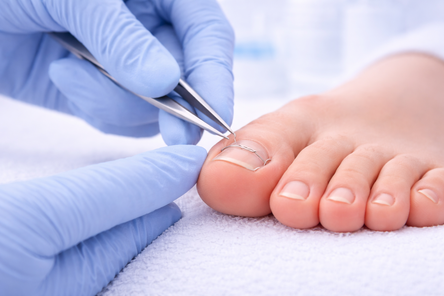 Nagelspangenbehandlung
